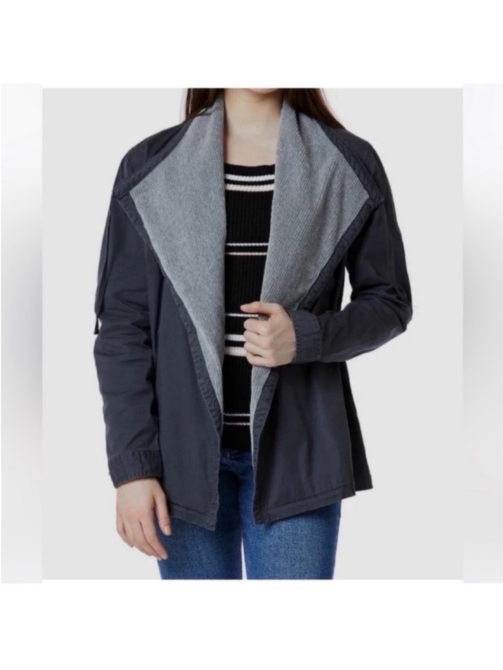 NWT Union Bay Supplies Plus Cotton Jacket Sz 1X Lightweight Dark Grey